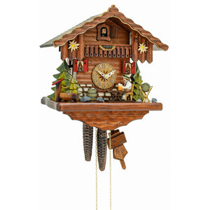 Orologio a cucù Hekas Casa della Foresta Nera, bevitore di birra mobile, movimento a 1 giorno - N. 1696 EX