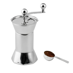 Moulin à café Weis, acier inoxydable, broyeur en céramique, avec cuillère doseuse - Stock B / Stock restant