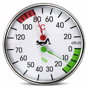 Eliga Igro-Termometro per sauna 128 mm - Articoli rimanenti