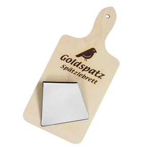 Goldspatz Spätzlebrett mit Spätzleschaber, Edelstahl