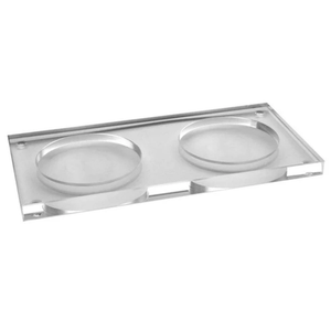 Dessous de verre design Golspatz, verre acrylique, 170 x 85 x 10 mm 