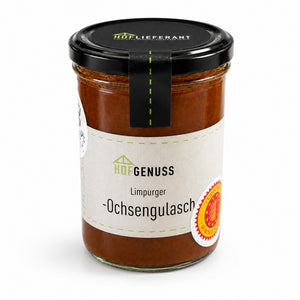 Bio Limpurger Ochsengulasch im Glas 420 g vom Hoflieferant Munz