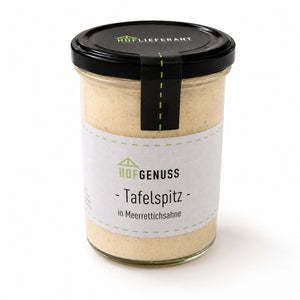 Bio Tafelspitz in Meerrettichsahne im Glas 420 g vom Hoflieferant Munz