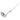 Mestolo da portata in acciaio inox CHG – 25 cm, con gancio per appenderlo - B-stock / Rivenduto