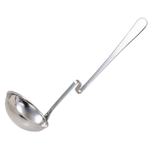 Mestolo da portata in acciaio inox CHG – 25 cm, con gancio per appenderlo - B-stock / Rivenduto